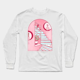 Pink House Long Sleeve T-Shirt